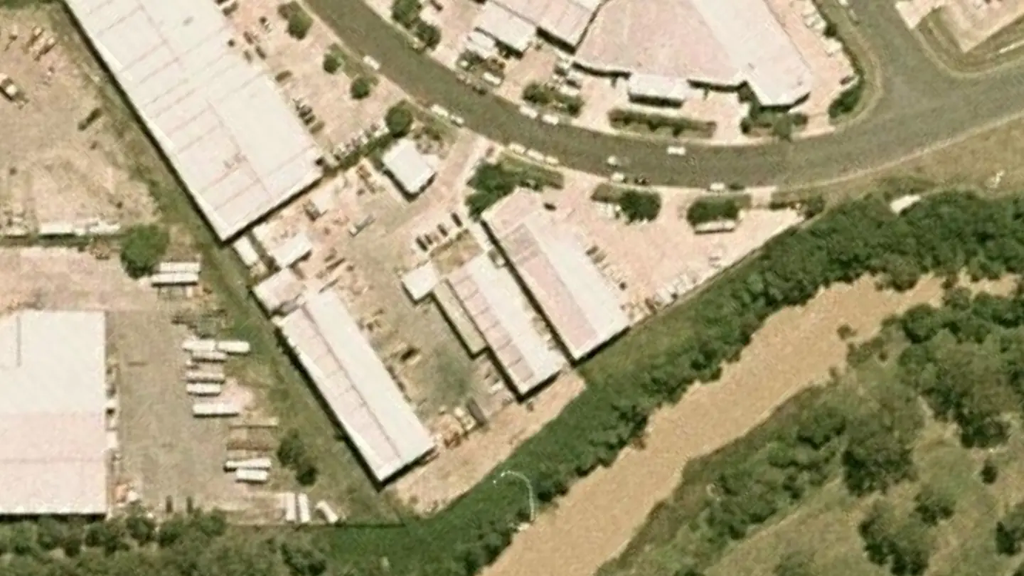 Aerial view of 53 Success Street, 2002