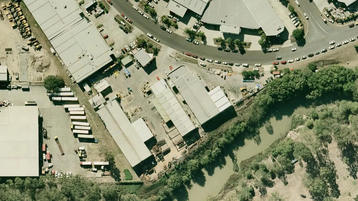 Aerial view of 53 Success Street, 2007
