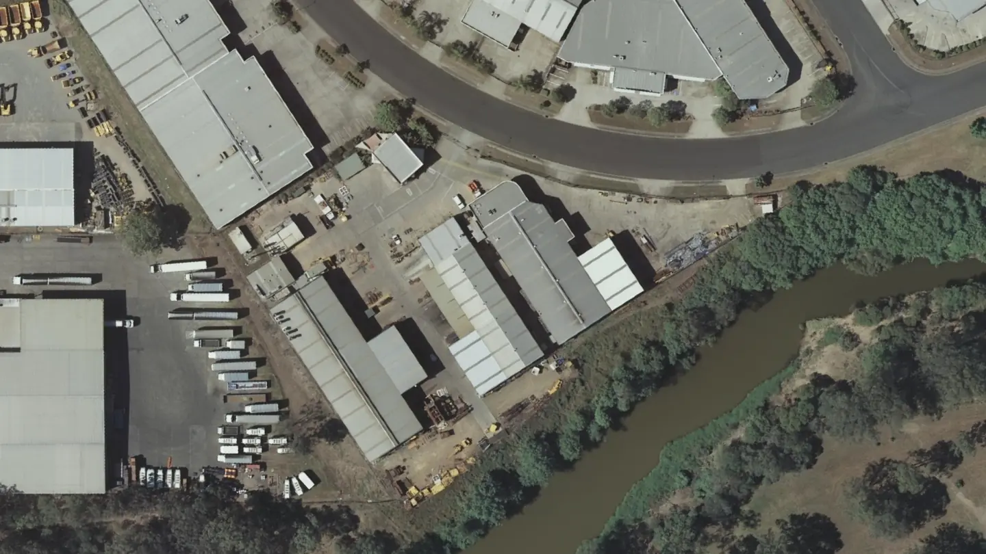 Aerial view of 53 Success Street, 2009