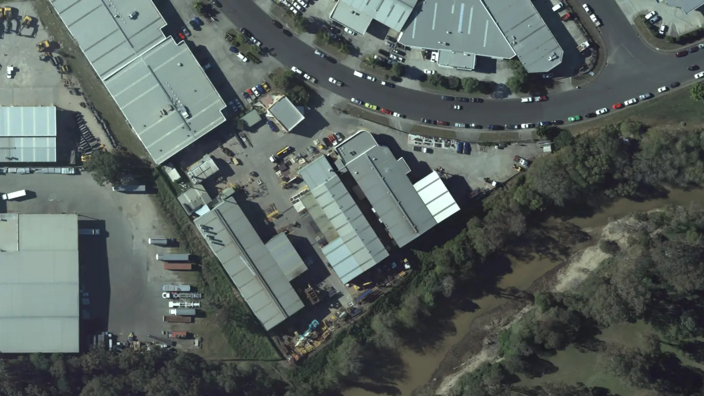 Aerial view of 53 Success Street, 2011