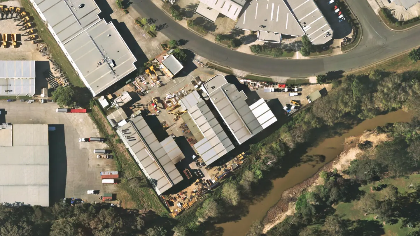 Aerial view of 53 Success Street, 2012