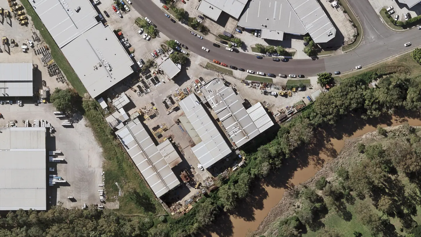 Aerial view of 53 Success Street, 2015