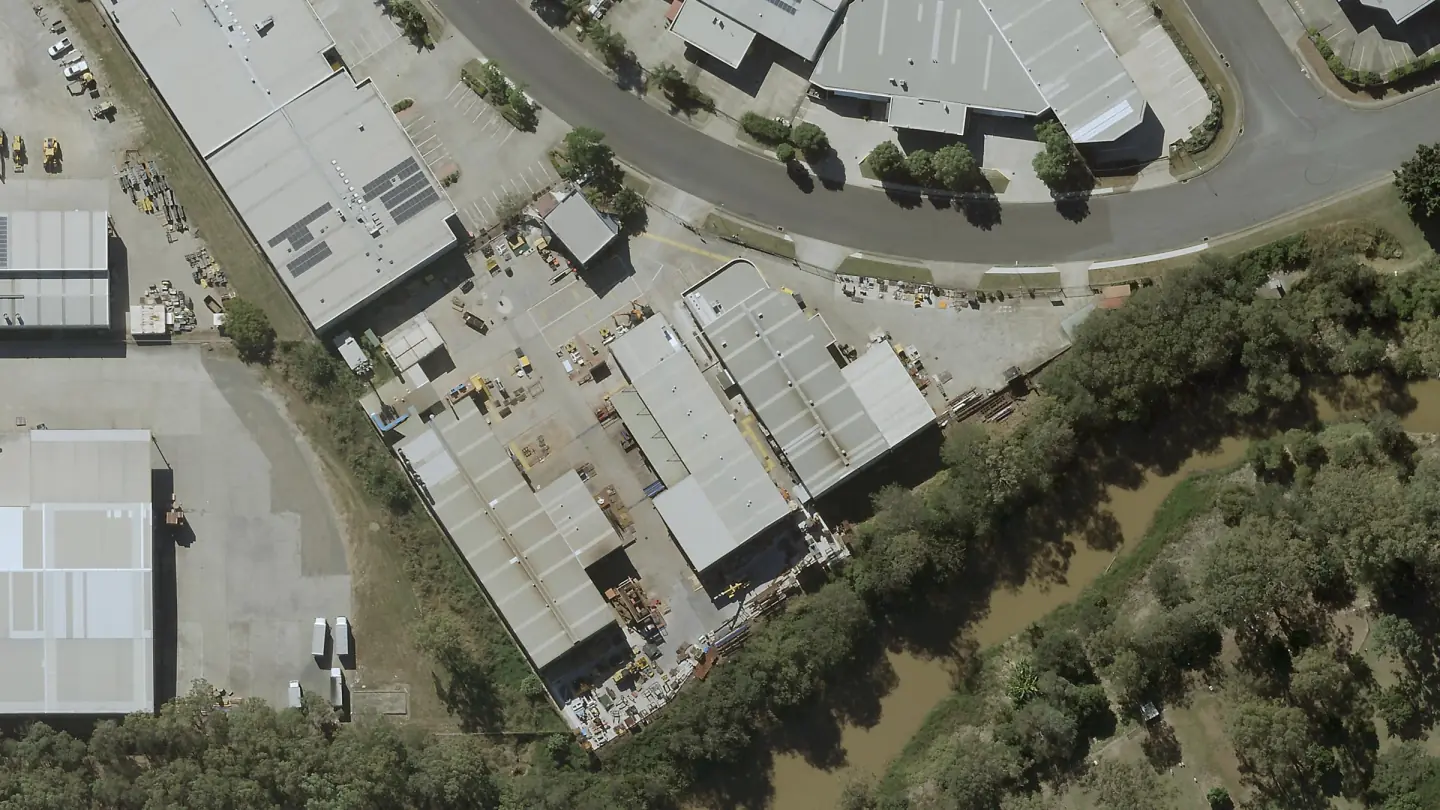 Aerial view of 53 Success Street, 2020