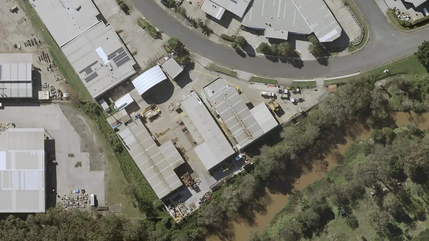 Aerial view of 53 Success Street, 2021
