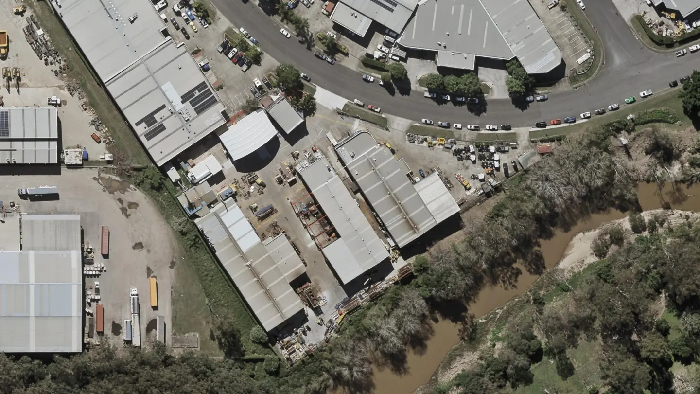 Aerial view of 53 Success Street, 2022