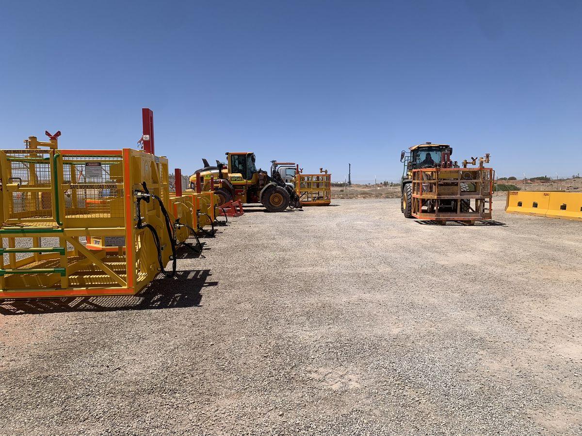 An underground loader work platform installed on site at Olympic Dam