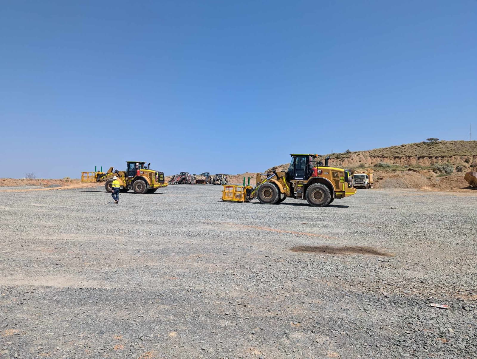 Integrated tool carriers working on a mine site