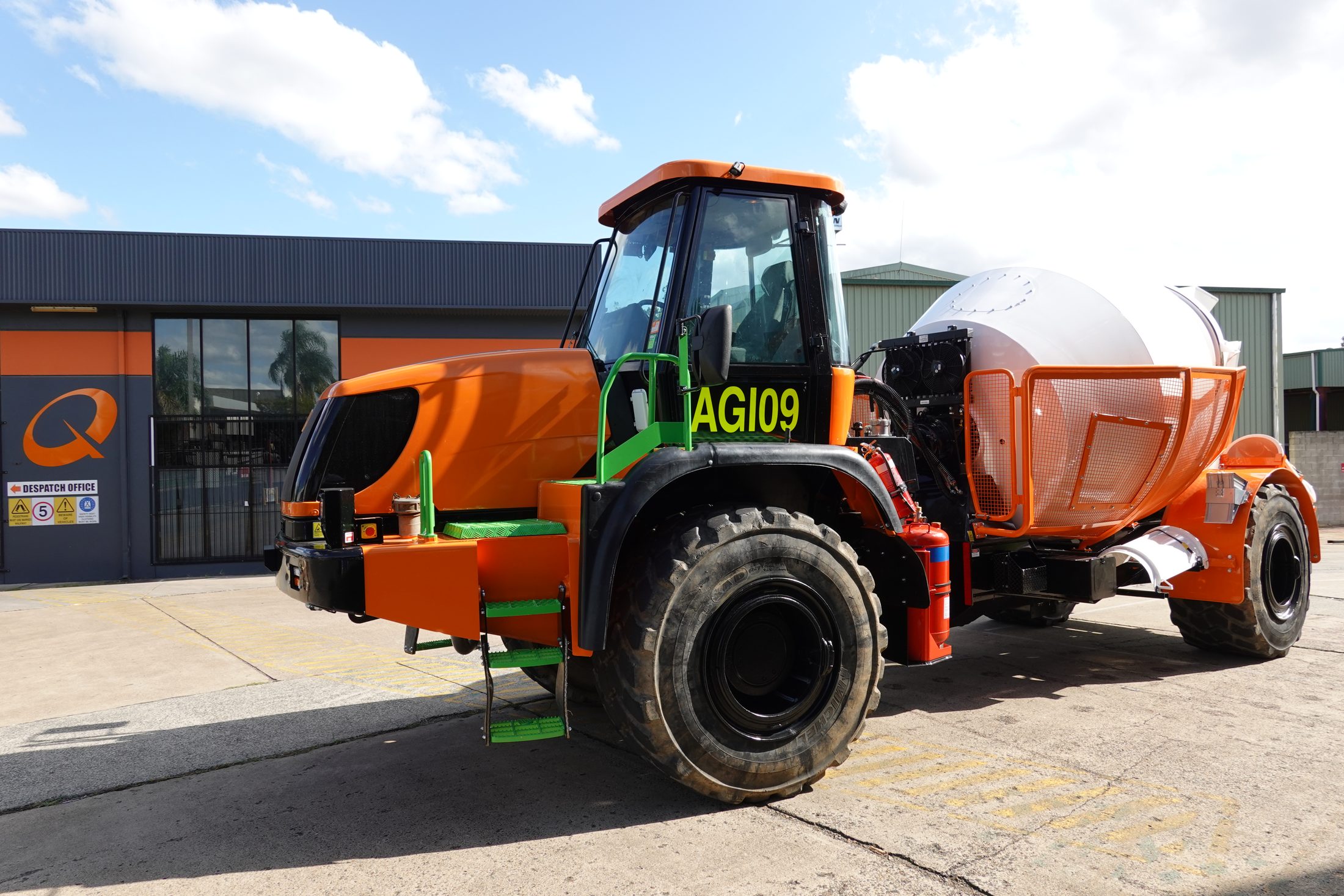 QMW Q-AGI-718 underground concrete agitator, fleet unit AGI09, at the Acacia Ridge facility
