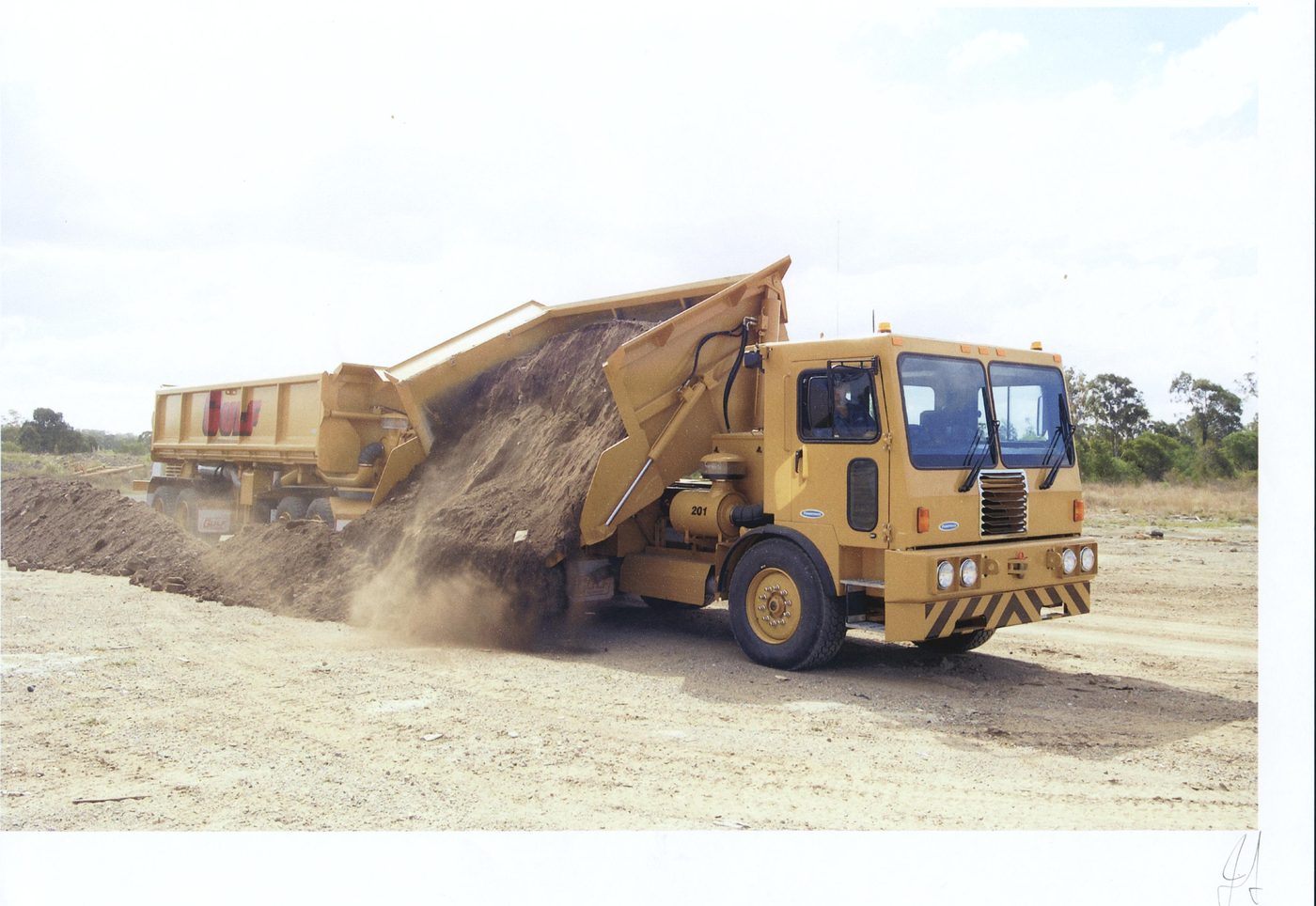 Underground side dumptruck engineered by QMW