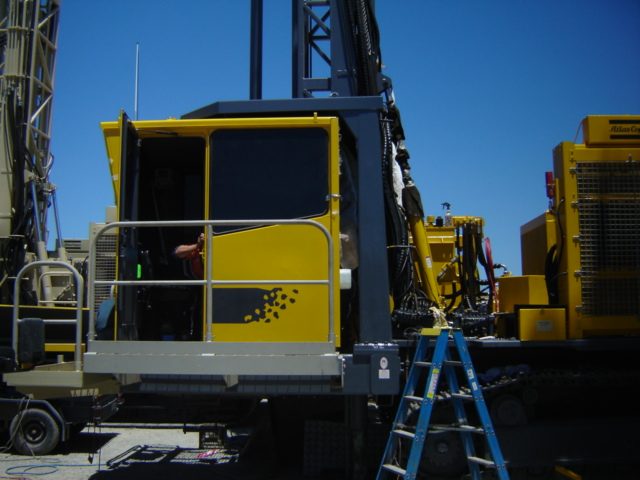 Drill rig ROPS FOPS structure by QMW