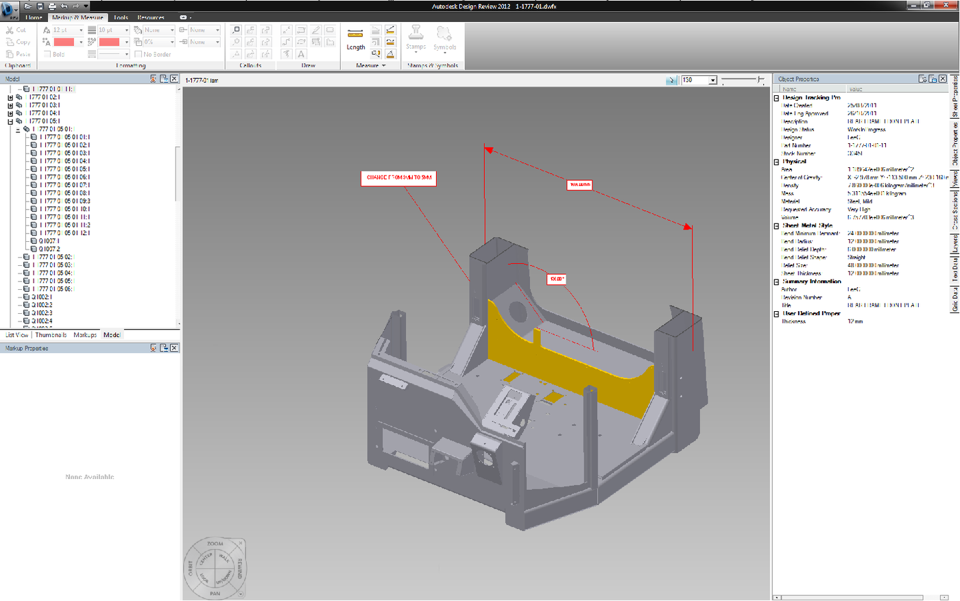 Design review of a QMW 3D CAD model