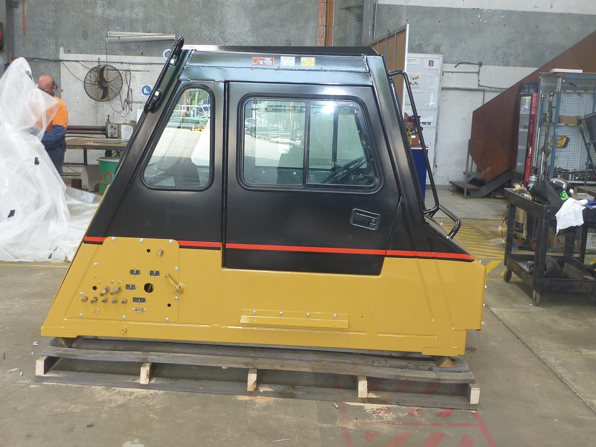 CAT 777D ROPS FOPS cabin after certified QMW rebuild