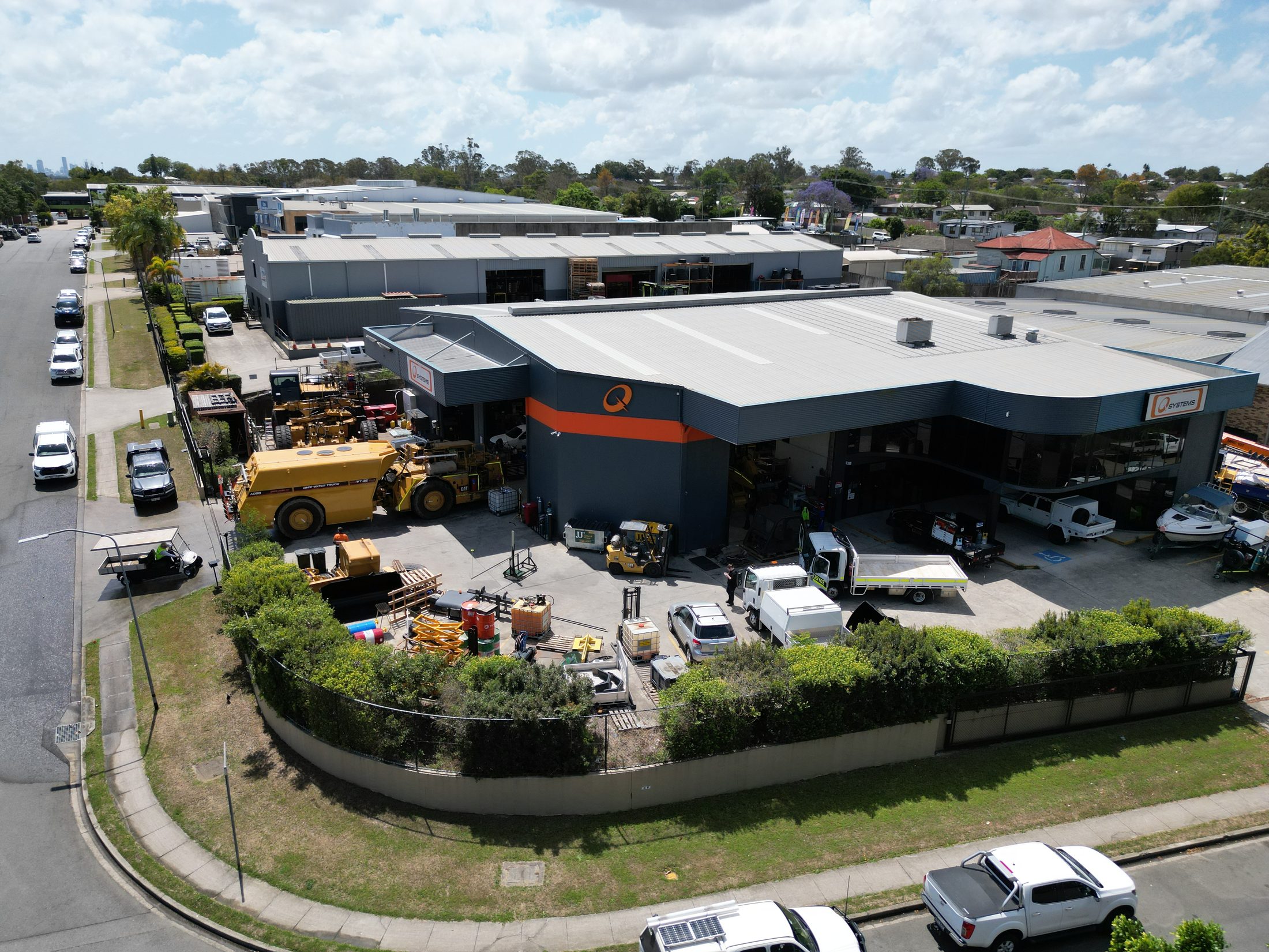 Aerial view of the QMW Industries facility at Acacia Ridge